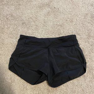 Lululemon Speed Up Shorts 2.5" low rise,Black